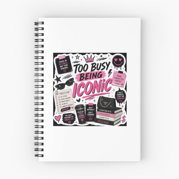 Item preview, Too Busy Being Iconic | Main Character Energy Gen Z Sticker designed and sold by Ananyamalik12.
