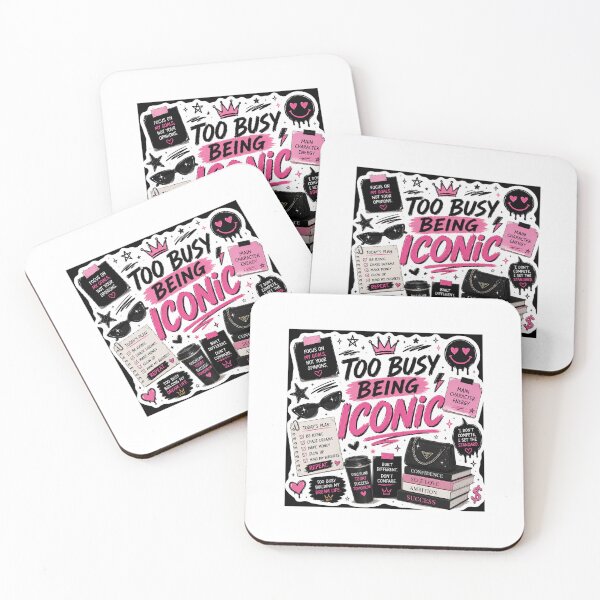 Item preview, Too Busy Being Iconic | Main Character Energy Gen Z Sticker designed and sold by Ananyamalik12.