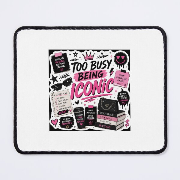 Item preview, Too Busy Being Iconic | Main Character Energy Gen Z Sticker designed and sold by Ananyamalik12.