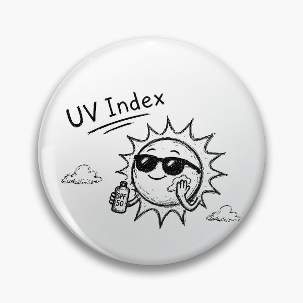 Item preview, UV Index Sun SPF 50 Funny Summer Beach Sunscreen Design designed and sold by MonkiFlipp.