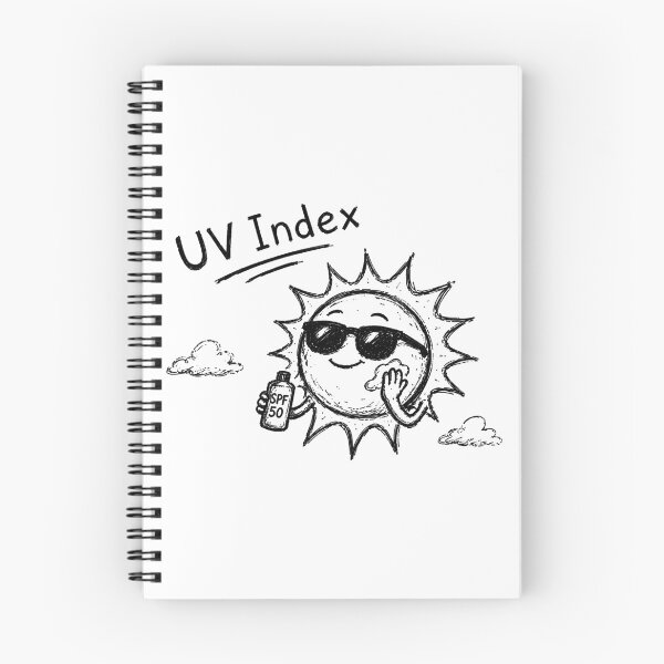 Item preview, UV Index Sun SPF 50 Funny Summer Beach Sunscreen Design designed and sold by MonkiFlipp.