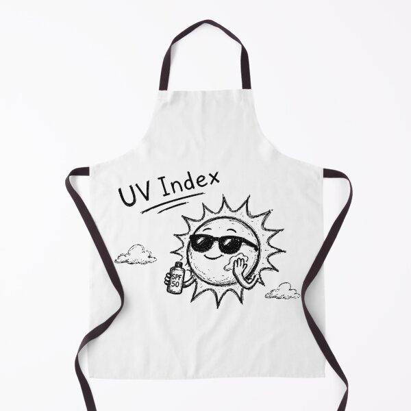 Item preview, UV Index Sun SPF 50 Funny Summer Beach Sunscreen Design designed and sold by MonkiFlipp.