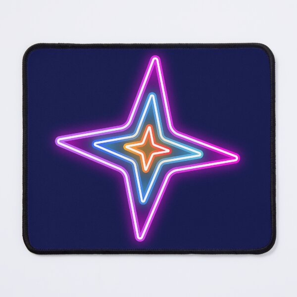 Item preview, Neon Glow Y2K Sparkle Star Retro Cyberpunk Aesthetic designed and sold by SolutionsArt.