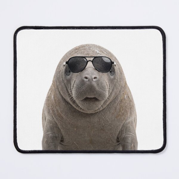 Item preview, Cute Baby Manatee Wearing Sunglasses Funny designed and sold by RareLavender.