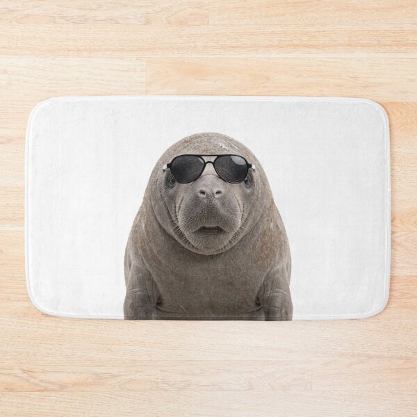 Item preview, Cute Baby Manatee Wearing Sunglasses Funny designed and sold by RareLavender.