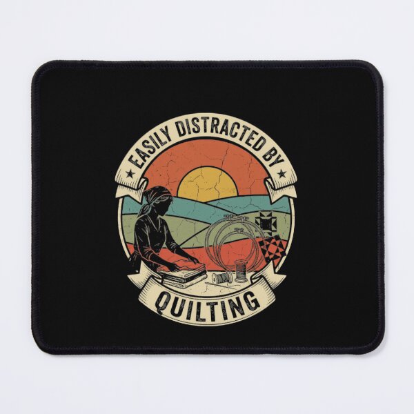 Item preview, Easily Distracted By Quilting Quilter Crafter Sewing Hobby designed and sold by JonesFlora2025.