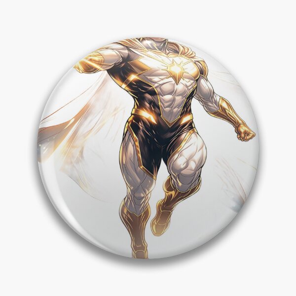 Artikelvorschau, Solar Vanguard – Radiant Light Superhero Illustration entworfen und verkauft von Artisan Finds Online.