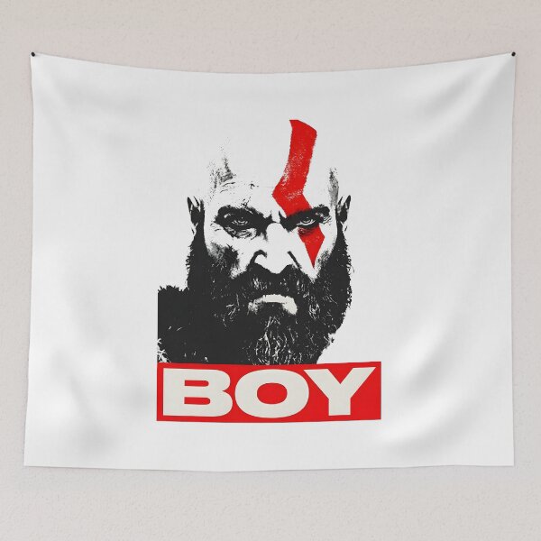 Item preview, Kratos Ghost of Sparta - Boy Design designed and sold by Enea Kelo.
