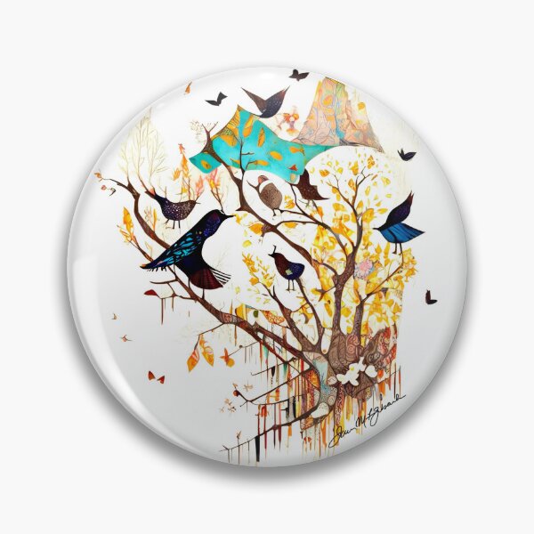 Item preview, Birds and Butterflies Fantasy 3 designed and sold by ©Janis Zroback.