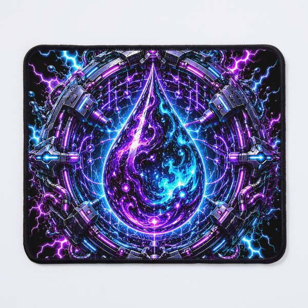 Item preview, Void Liquid Cybernetic Cosmic Droplet Neon Lightning Mesh designed and sold by RiteshCenter .
