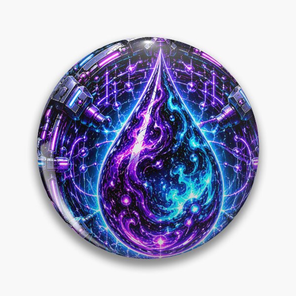 Item preview, Void Liquid Cybernetic Cosmic Droplet Neon Lightning Mesh designed and sold by RiteshCenter .
