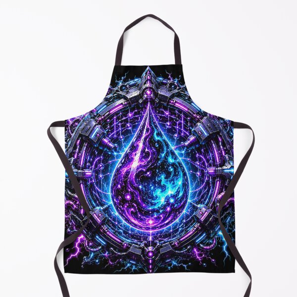 Item preview, Void Liquid Cybernetic Cosmic Droplet Neon Lightning Mesh designed and sold by RiteshCenter .