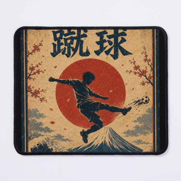 Item preview, Soccer Japan One Kick One Soul Japanese Vintage Poster T-Shirt Art designed and sold by Locker39.