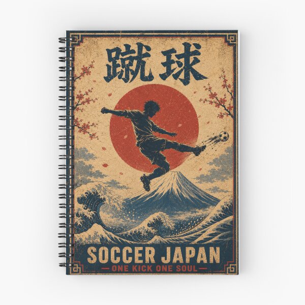 Item preview, Soccer Japan One Kick One Soul Japanese Vintage Poster T-Shirt Art designed and sold by Locker39.