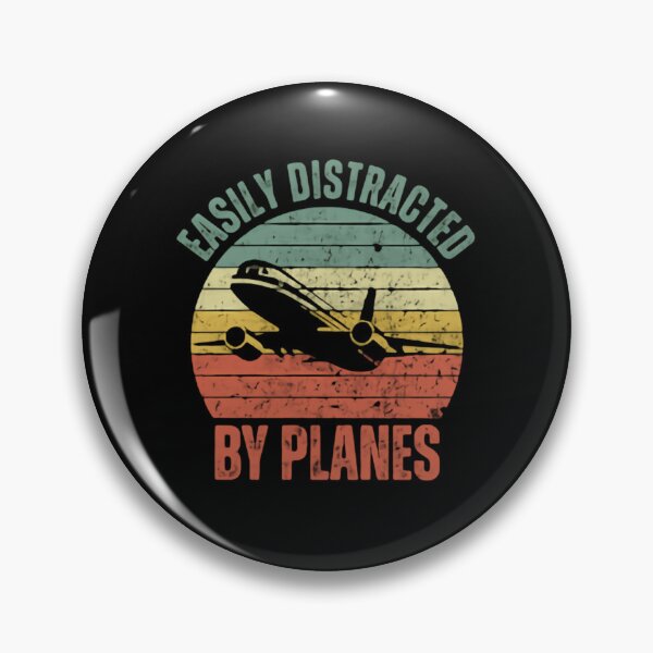 Item preview, Easily Distracted By Planes Aviation Pilot Aircraft Lover designed and sold by HumansStuck12.