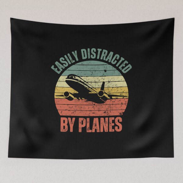 Item preview, Easily Distracted By Planes Aviation Pilot Aircraft Lover designed and sold by HumansStuck12.