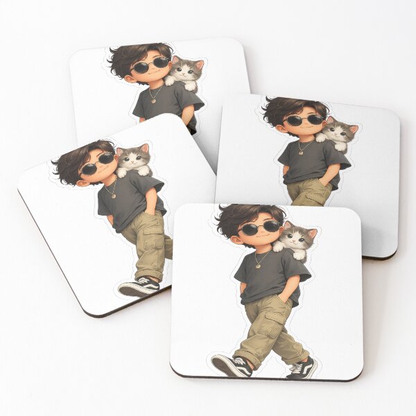Item preview, Little Explorer & Shoulder Cat Sticker designed and sold by Genzfirevibes.