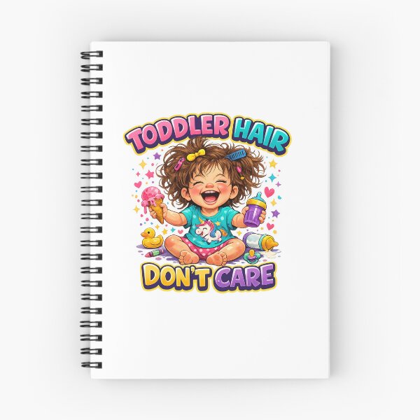 Item preview, Toddler Hair Don’t Care – Funny Toddler Girl T-Shirt Design | Cute Chaos Kids Graphic PNG | Retro Colorful Family Humor Printable designed and sold by Sushikidsntoddlers.