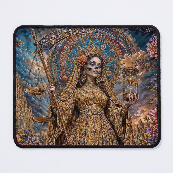 Item preview, Gold Santa Muerte designed and sold by AliceWhiteDF.
