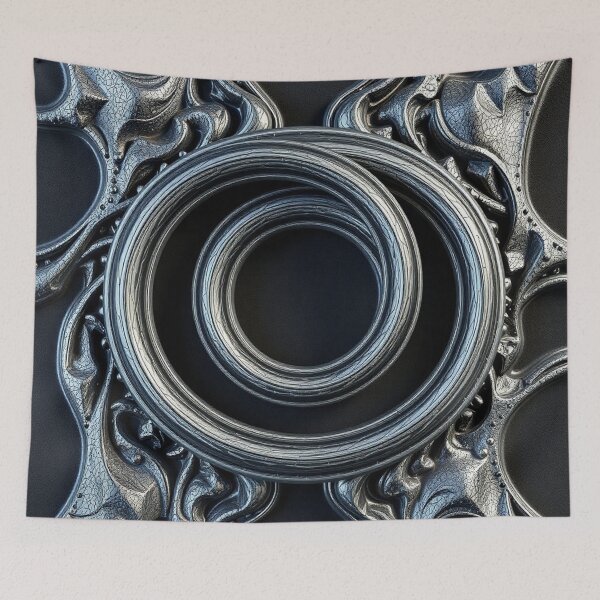 Item preview, Ornate Metallic Steampunk Ring Portal Design designed and sold by IntelliMindDesigns.