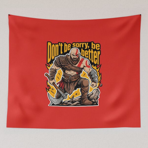 Item preview, Kratos - Don't be Sorry, Be Better designed and sold by Enea Kelo.