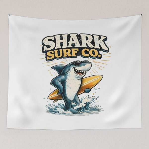 Item preview, Shark Surf Co Vintage Mascot designed and sold by Drofted.