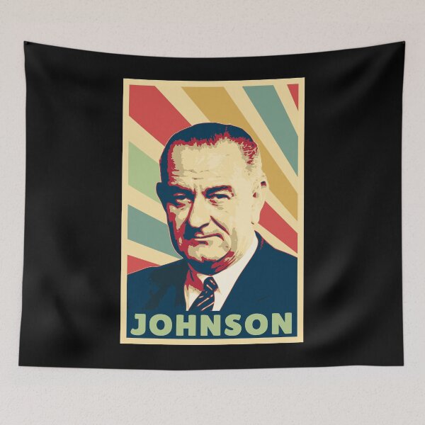 Item preview, Lyndon B. Johnson 36th US President Pop Art Portrait designed and sold by marke770.