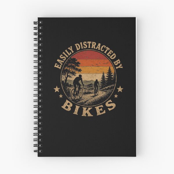 Item preview, Easily Distracted By Bikes Cycling Enthusiast Mountain Biker designed and sold by JonesFlora2025.
