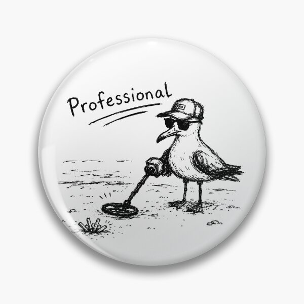 Item preview, Professional Metal Detecting Bird Funny Detector Hobby Design designed and sold by MonkiFlipp.