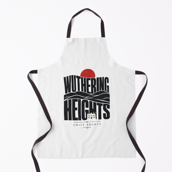 Item preview, Wuthering Heights Modern Typographic Silhouette Red Sun Landscape designed and sold by Fenay Designs.