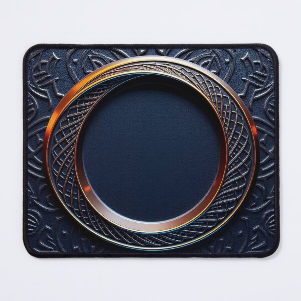 Item preview, Luxurious Gold Ornate Circular Frame Design designed and sold by IntelliMindDesigns.