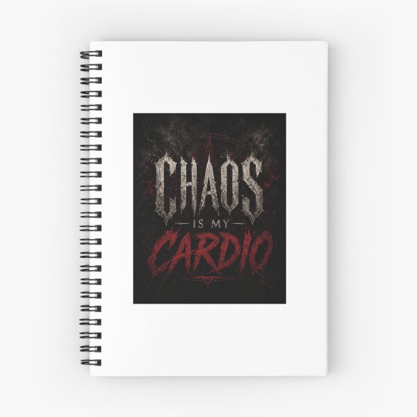 Item preview, Chaos Is My Cardio" + "Dark Humor Workout T-Shirt designed and sold by MOTIV8URSELF.