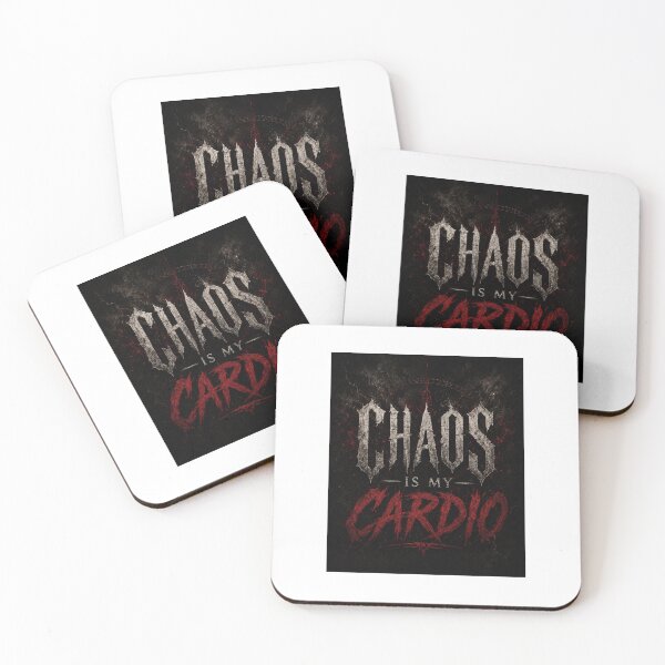 Item preview, Chaos Is My Cardio" + "Dark Humor Workout T-Shirt designed and sold by MOTIV8URSELF.
