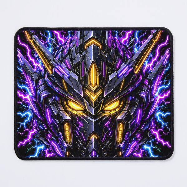 Item preview, Void Mecha Cybernetic Armored Robot Head Neon Lightning designed and sold by RiteshCenter .