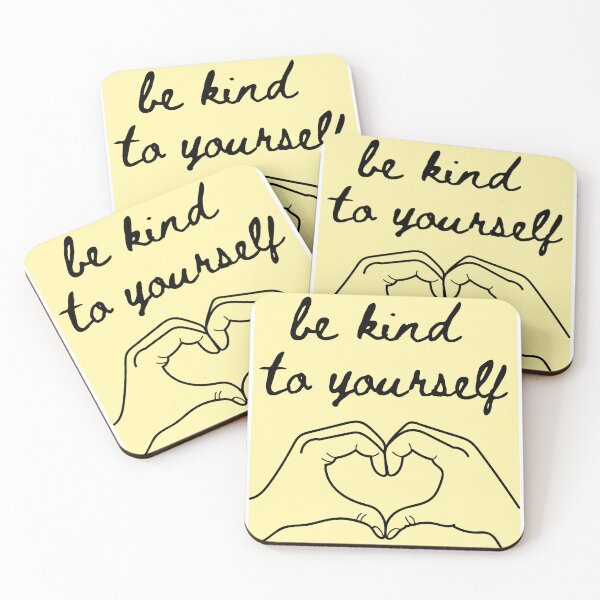 Item preview, be kind to yourself mini post it  designed and sold by ExcessiveSarcasmCo..