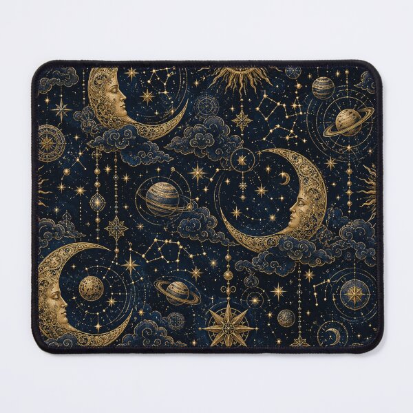 Item preview, Celestial Moon and Stars on Midnight Sky designed and sold by Siti Hoiriyah.