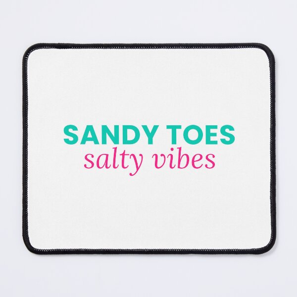 Item preview, Sandy Toes Salty Vibes Funny Summer Beach Tee designed and sold by 7Four1 Designs.
