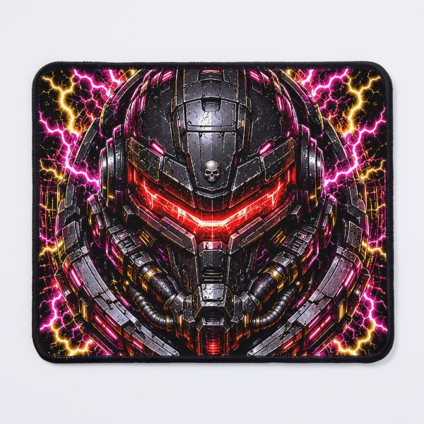 Item preview, Void Marine Cybernetic Armored Helmet Red Visor Lightning designed and sold by RiteshCenter .