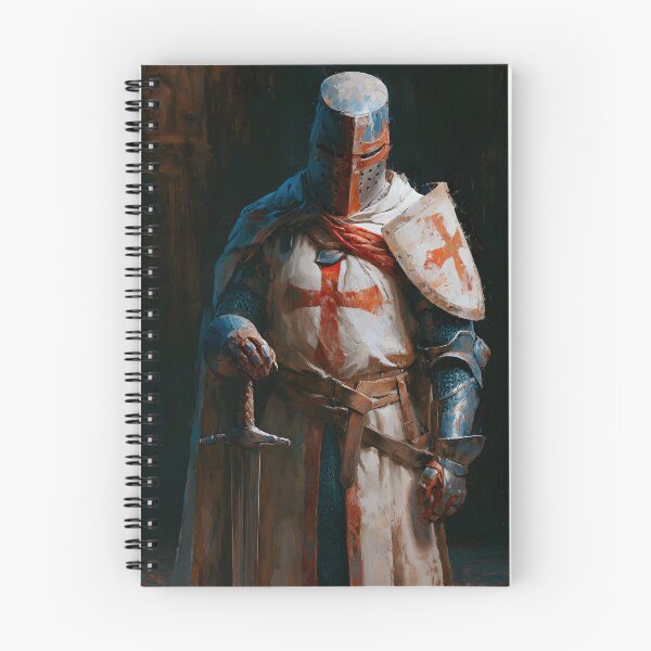 Item preview, Crusader Knight of God Templar In Helmet Worthy Warrior Art designed and sold by GrinGalore.