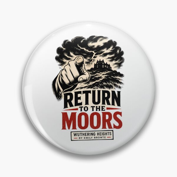 Item preview, Return To The Moors Wuthering Heights Vintage Retro Poster designed and sold by Fenay Designs.