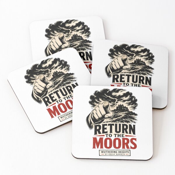 Item preview, Return To The Moors Wuthering Heights Vintage Retro Poster designed and sold by Fenay Designs.