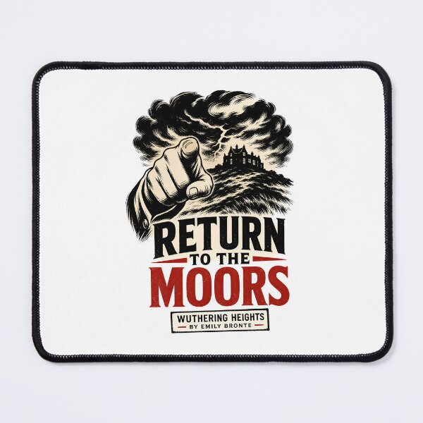 Item preview, Return To The Moors Wuthering Heights Vintage Retro Poster designed and sold by Fenay Designs.