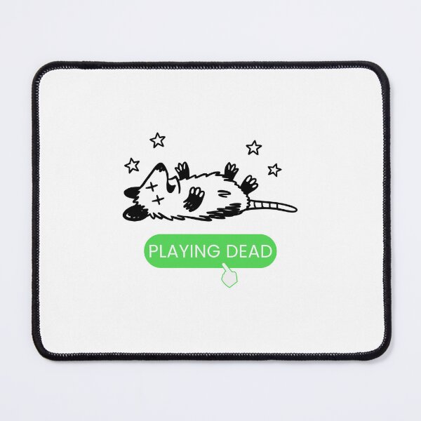 Item preview, Playing Dead Opossum Funny Button UI T-Shirt | Cute Doodle Animal Meme Tee | AuDHD Neurospicy Shutdown Mode Gift designed and sold by lenalenspod.