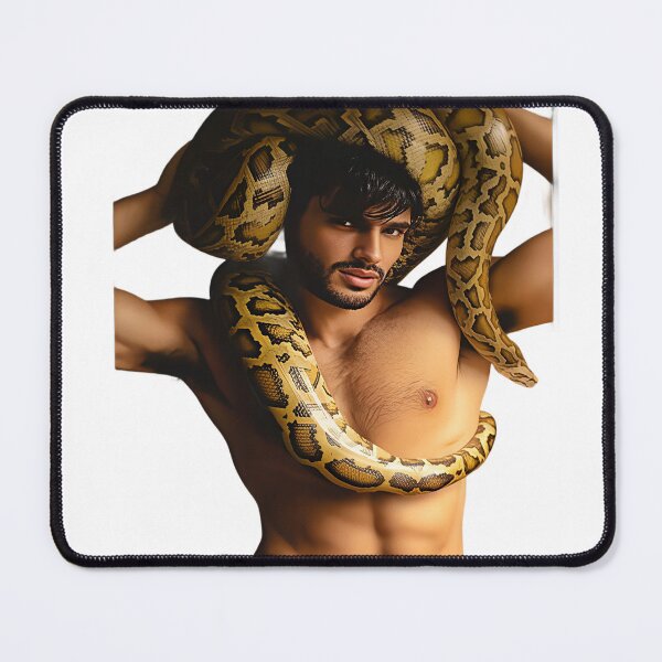 Item preview, Fearless Portrait with a Majestic Python designed and sold by Artisan Finds Online.