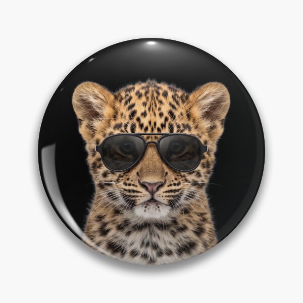 Item preview, Cute Baby Leopard Wearing Sunglasses Funny designed and sold by RareLavender.
