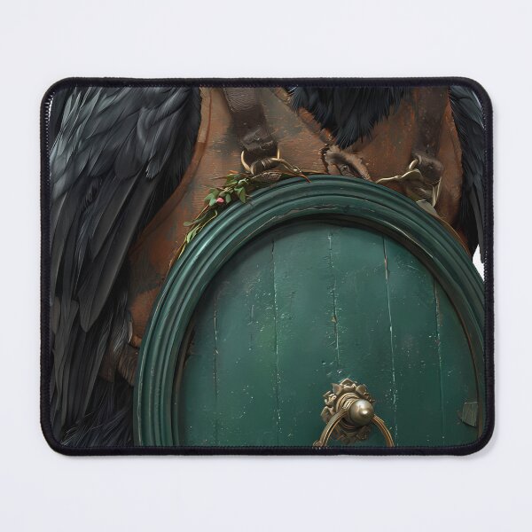 Item preview, Hobbit Door Green Crow designed and sold by IllumeInk.