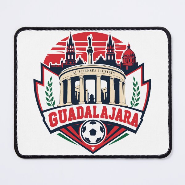 Item preview, Vintage Guadalajara Maxico World Football Soccer Crest designed and sold by Imaginationbeyond.