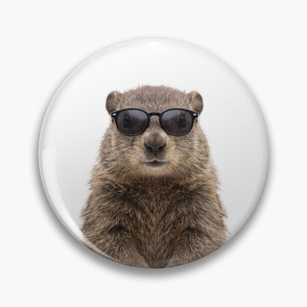 Item preview, Cute Baby Groundhog Wearing Sunglasses Funny designed and sold by RareLavender.