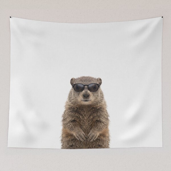 Item preview, Cute Baby Groundhog Wearing Sunglasses Funny designed and sold by RareLavender.
