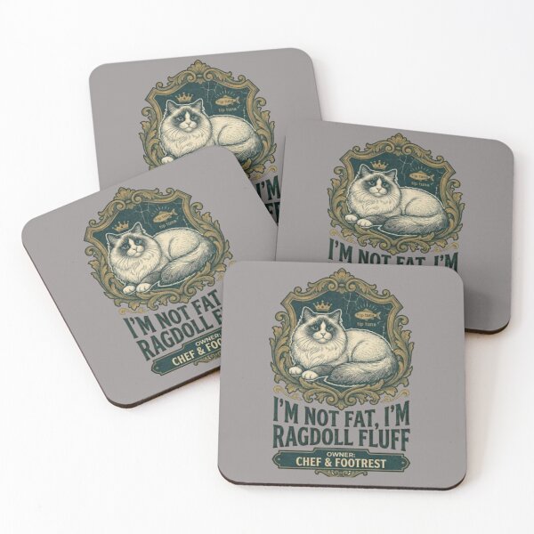 Item preview, Ragdoll Cat I'm Not Fat I'm Fluffy Funny Cat Lover Gift designed and sold by thoughtswear.